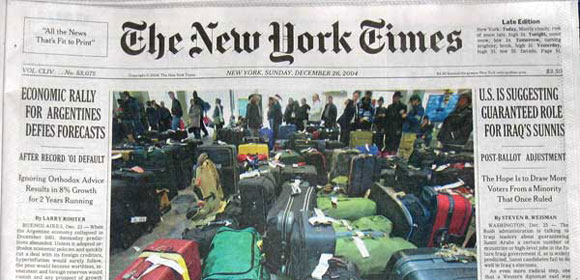 NY Times front page