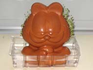 Front view of Chia Pet after 9 days
