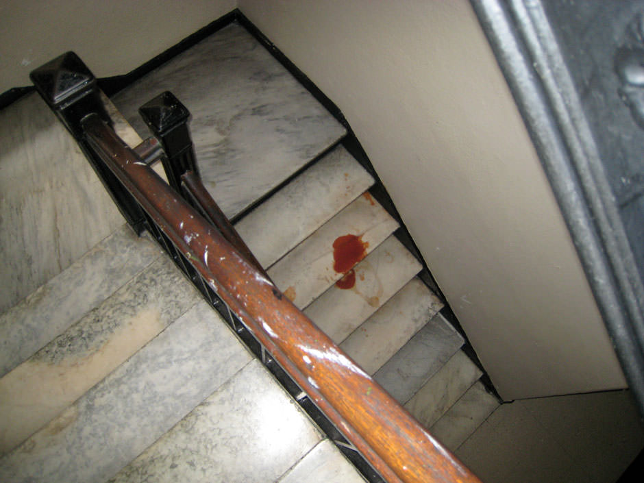 Picture of bloody stairs