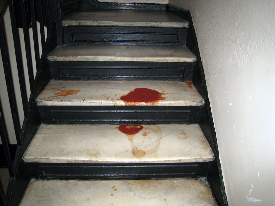 Picture of bloody stairs