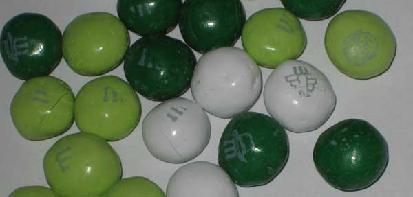 Mint Crisp M&M's debut Indiana Jones wrapper/bag 2008/neatly  opened/RARE/Green