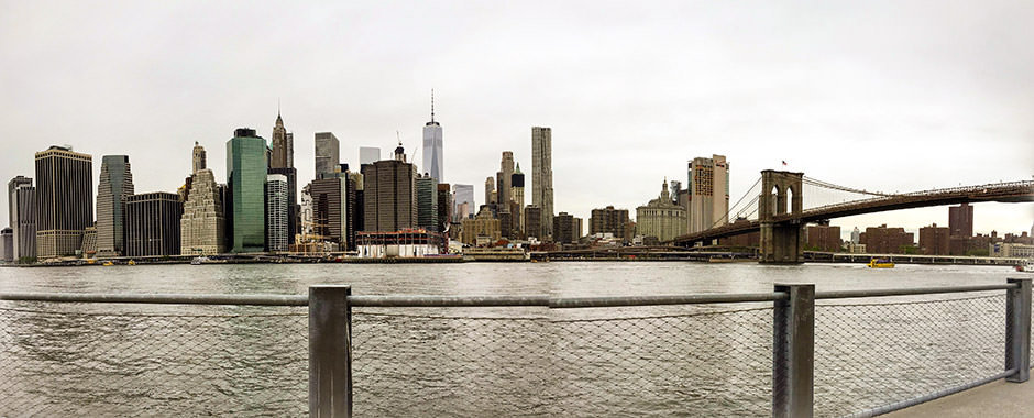 panorama of downtown Manhattan