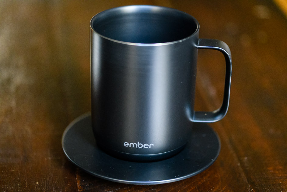 Ember mug in charging cradle