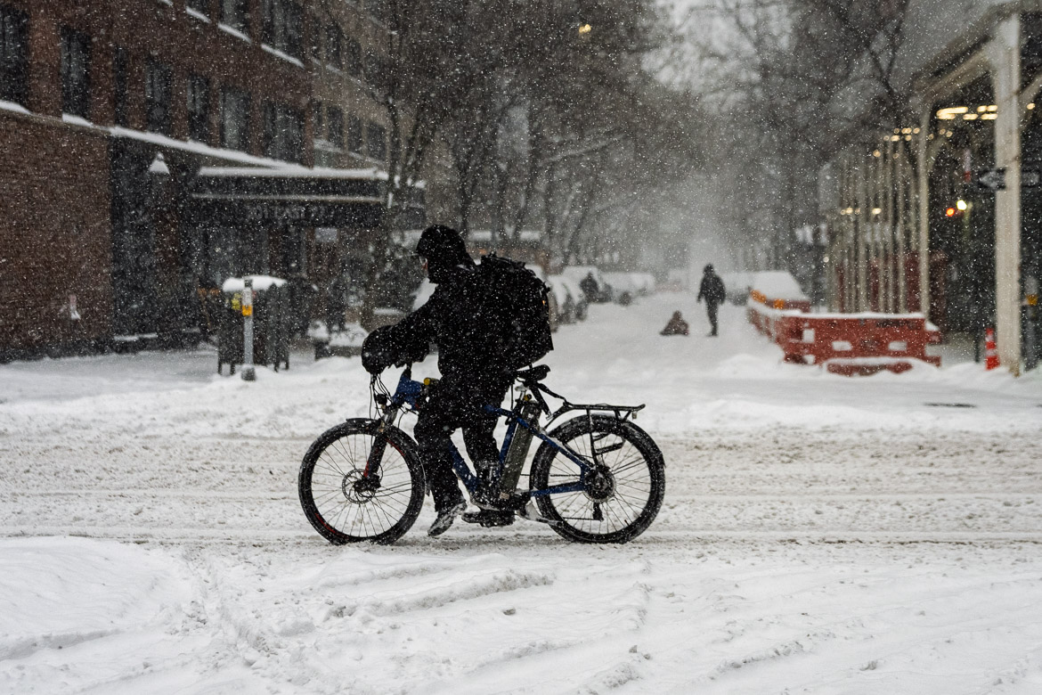 Food delivery and sledding
